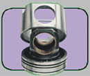 Pendulum piston has a complex high quality heat-resistance steel head, with special cooling oil-ways and latest combusting chamber. special-shaped pinholes are assembled with bronze sleeves. enormous explosive pressure is transferred directly to piston pin and connecting rod through piston head. the piston skirt is made of cast duralumin. heats of steel head will not be directly transferred to aluminum skirt. the thin-walled aluminum skirt can compensate non-uniform thermal de-formations and has less clearance between skirt and cylinder therefore has better guide ability. 