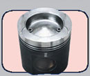 Combustion piston consists of a steel head and an aluminum skirt and is machined separately, which are connected together with bolts. this kind of piston can have complex cooling oil-way, oil chamber and skirt. this piston has 28% less weight than the cast-iron piston, therefore has less inertia and still retain high heat-resistance ability. 
